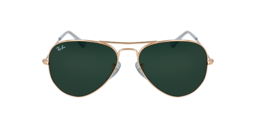 GAFAS DE SOL AVIATOR LARGE METAL dorado vista de frente