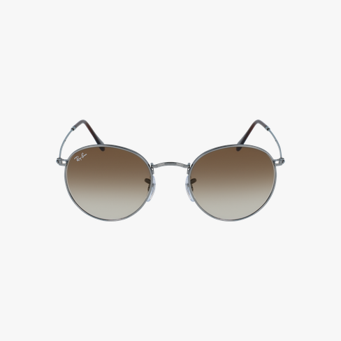 GAFAS DE SOL hombre ROUND METAL gris vista de frente