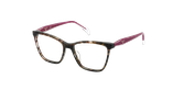 GAFAS GRADUADAS mujer VTOB57 marrón/rojo - vista de frente