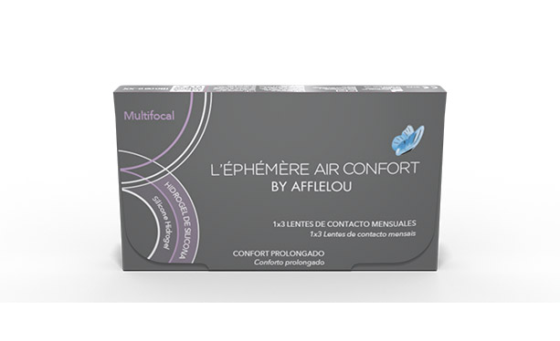 Lentillas L'EPHEMERE AIR CONFORT MULTIFOCAL MENSUALES  - 3L - vista de frente