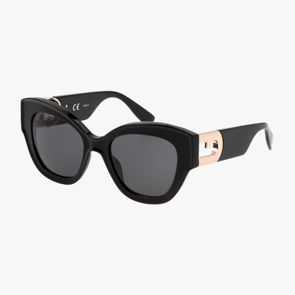 GAFAS DE SOL mujer SFU596 negro brillante - vista de frente
