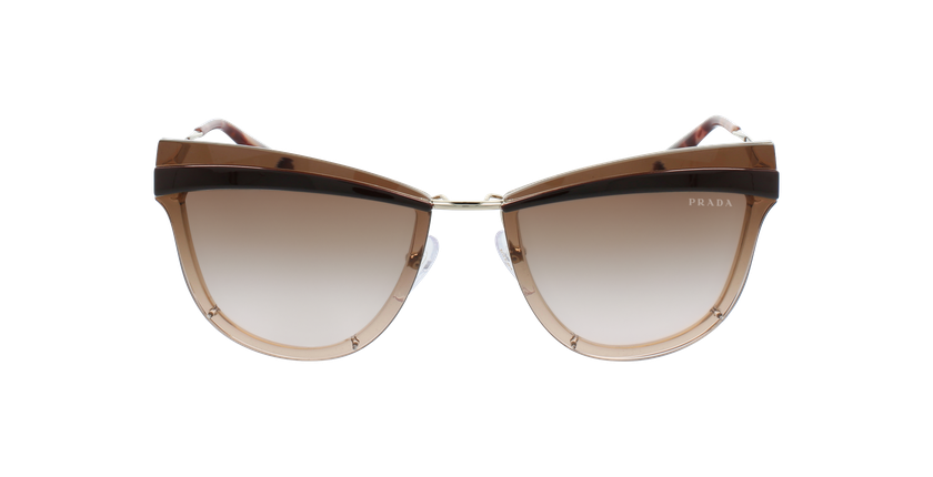 GAFAS DE SOL mujer 0PR 12US dorado/rosa - vista de frente