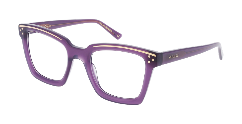 GAFAS GRADUADAS mujer CARACTÈRES FIL D'OR MYSTÉRIEUSE morado - vista de frente