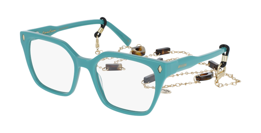GAFAS GRADUADAS mujer CARACTÈRES EFFRONTÉE verde - vista de frente
