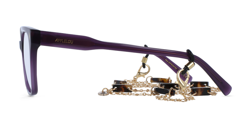 GAFAS GRADUADAS mujer CARACTÈRES EFFRONTÉE morado - vista de frente