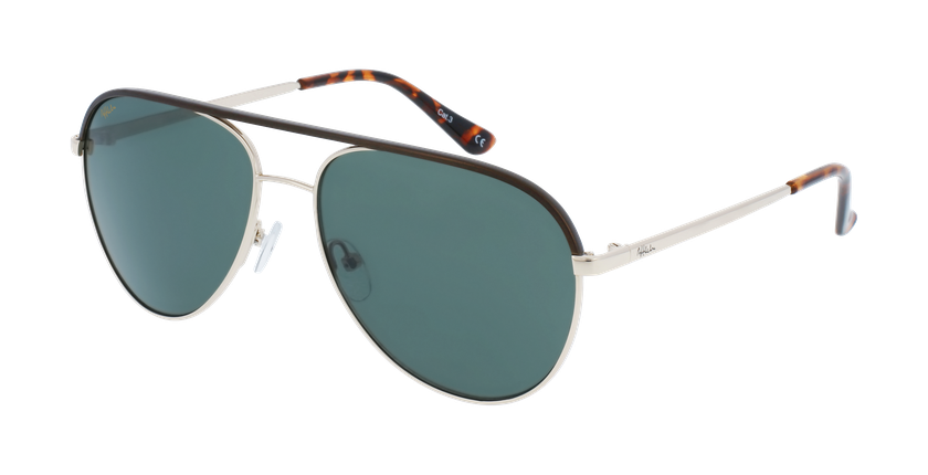 GAFAS DE SOL hombre LISANDRO marrón/dorado - vista de frente