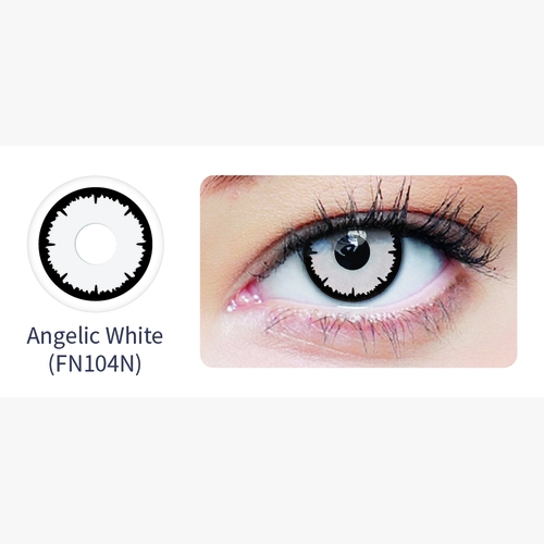 Lentillas CLEARCOLOR PHANTOM DIARIAS BLANCO ANGELICAL - 2 LENTILLAS (SIN GRADUACIÓN) POR CAJA - vista de frente