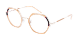 GAFAS GRADUADAS mujer MAGIC220 rosa/dorado - vista de frente