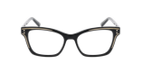 GAFAS GRADUADAS mujer CHANCEUSE negro/dorado - vista de frente