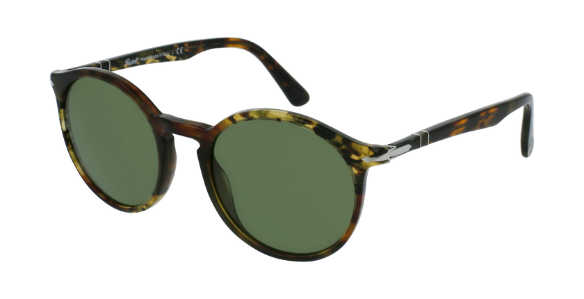 GAFAS DE SOL hombre 0PO3214S marrón/verde - vue de 3/4