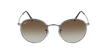 GAFAS DE SOL ROUND METAL gris - vista de frente
