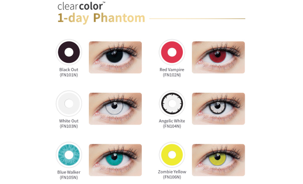 Lentillas CLEARCOLOR PHANTOM DIARIAS- 2L - vista de frente