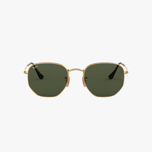 GAFAS DE SOL HEXAGONAL RB3548N dorado vista de frente