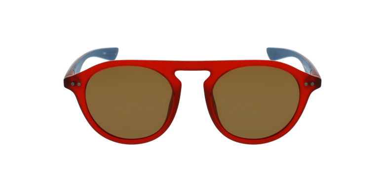 Gafas de sol BORNEO rojo/azul vista de frente