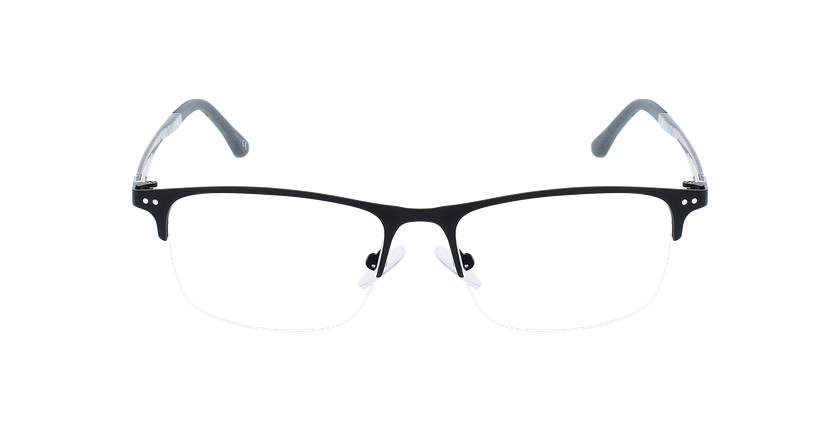 GAFAS GRADUADAS hombre MAGIC 128 CARBONE negro/plateado - vista de frente
