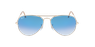 GAFAS DE SOL hombre AVIATOR LARGE METAL dorado/azul