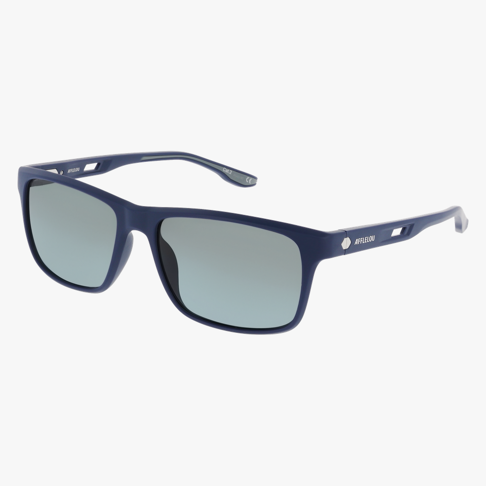 GAFAS DE SOL hombre ZION POLARIZED azul/azul oscuro mate - vista de frente