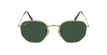 GAFAS DE SOL HEXAGONAL dorado - vista de frente