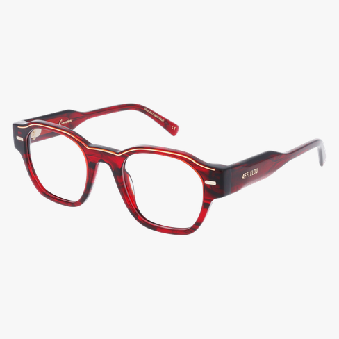 GAFAS GRADUADAS mujer CARACTÈRES FIL D'OR AUTHENTIQUE rojo