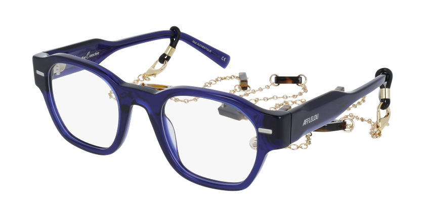 GAFAS GRADUADAS mujer CARACTÈRES AUTHENTIQUE azul - vista de frente