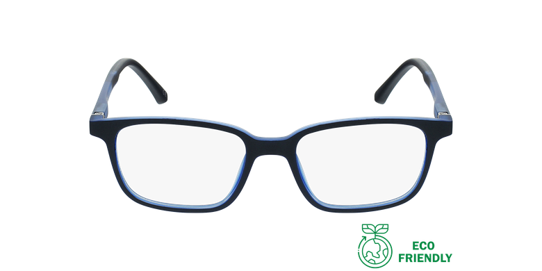 Gafas graduadas niños MAGIC 76 ECO-RESPONSABLE negro/rojovista de frente Gafas graduadas niños MAGIC 76 ECO-RESPONSABLE negro/rojovista de frente