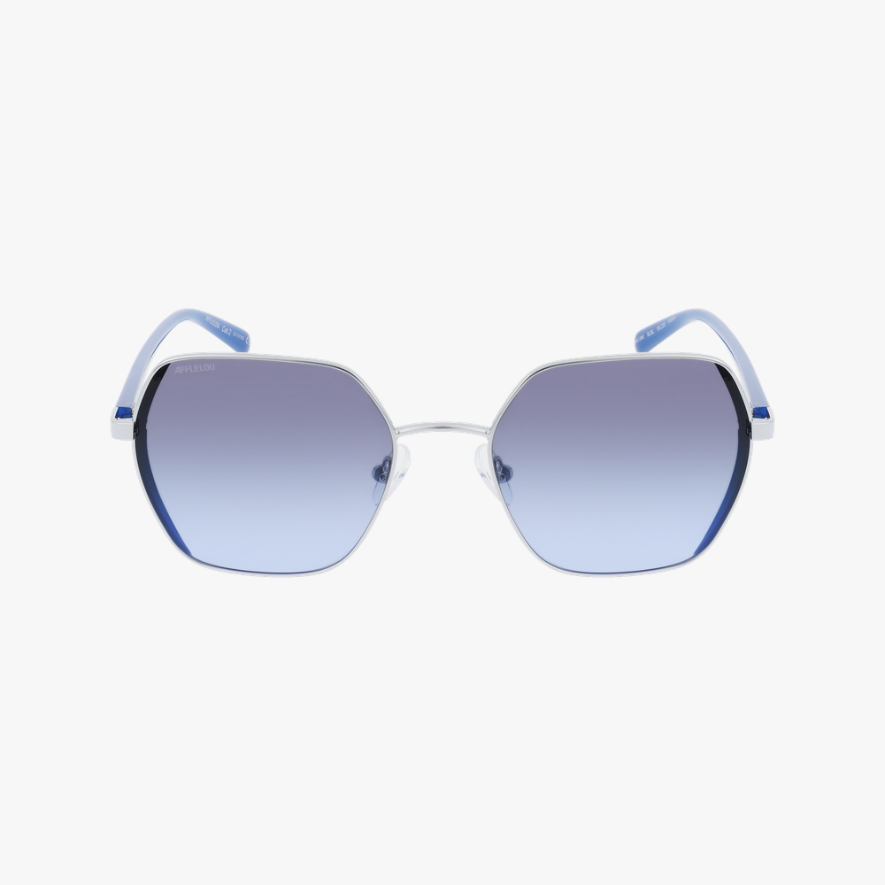 GAFAS DE SOL mujer UMI plateado/azul - vista de frente