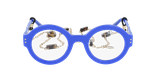 GAFAS GRADUADAS mujer CARACTÈRES PERSPICACE azul - vista de frente