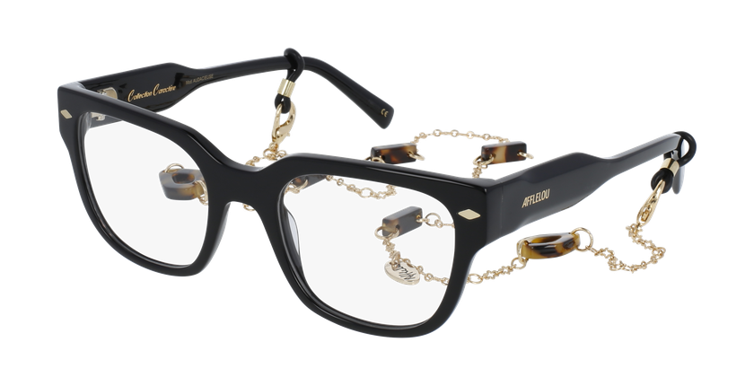 GAFAS GRADUADAS mujer AUDACIEUSE negro - vista de frente