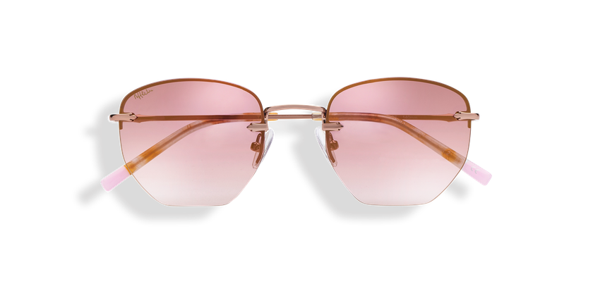 GAFAS DE SOL mujer JENNA rosa/dorado - vista de frente