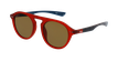 GAFAS DE SOL BORNEO rojo/azul - vue de 3/4