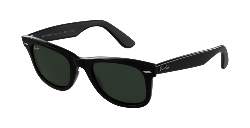 GAFAS DE SOL WAYFARER negro/gris - vue de 3/4