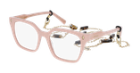 GAFAS GRADUADAS mujer CARACTÈRES EFFRONTÉE rosa/dorado - vista de frente