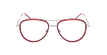 GAFAS GRADUADAS hombre MAGIC 185 rojo/plateado - vista de frente