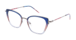 GAFAS GRADUADAS mujer MAGIC219 azul/gris - vista de frente