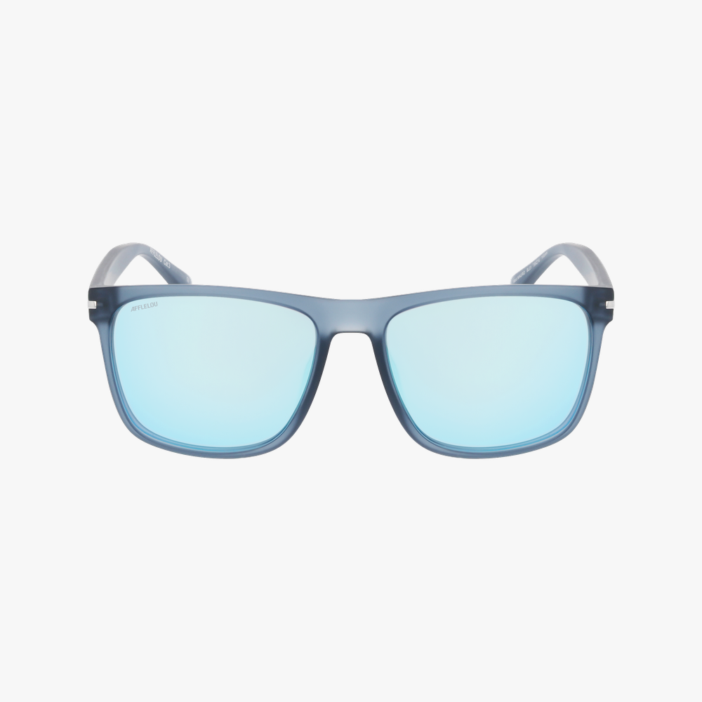 GAFAS DE SOL hombre MAURO azul/azul oscuro mate - vista de frente