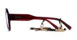 GAFAS GRADUADAS mujer CARACTÈRES PERSPICACE rojo marmoleado - vista de frente