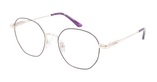 GAFAS GRADUADAS mujer AMANDINE morado/dorado - vista de frente