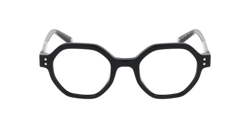 GAFAS GRADUADAS mujer PERSUASIVE negro/dorado - vista de frente
