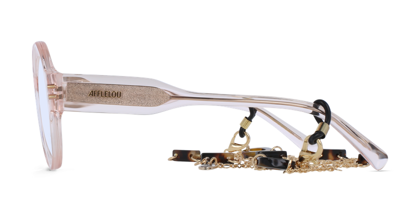 GAFAS GRADUADAS mujer CARACTÈRES PERSPICACE rosa - vista de frente