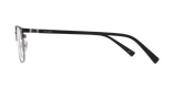 GAFAS GRADUADAS hombre NATHEO negro/plateado - vista de frente