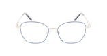 GAFAS GRADUADAS mujer MARINE azul/dorado - vista de frente