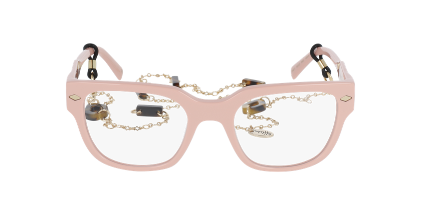 GAFAS GRADUADAS mujer CARACTÈRES AUDACIEUSE rosa/dorado - vista de frente