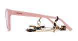 GAFAS GRADUADAS mujer CARACTÈRES MYSTÉRIEUSE rosa/dorado - vista de frente