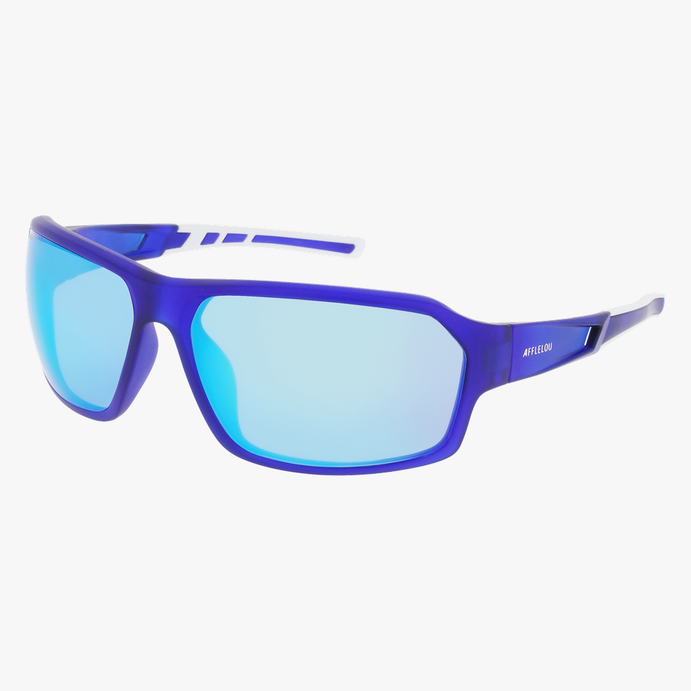 GAFAS DE SOL RUFINO azul/blanco - vista de frente