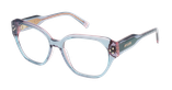 GAFAS GRADUADAS mujer CARACTÈRES RAFFINÉE azul/morado - vista de frente