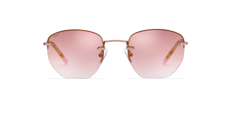 Gafas de sol mujer JENNA rosa/doradovista de frente Gafas de sol mujer JENNA rosa/doradovista de frente