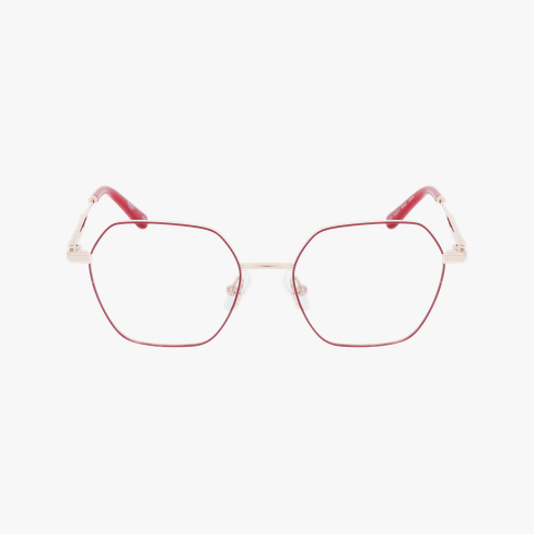 GAFAS GRADUADAS mujer MAGIC317 rojo/dorado vista de frente