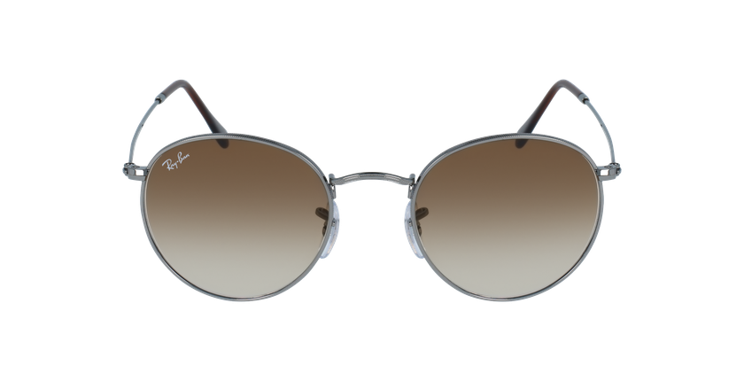 GAFAS DE SOL ROUND METAL gris - vista de frente