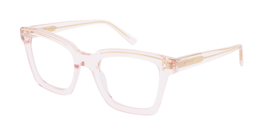 GAFAS GRADUADAS mujer CARACTÈRES FIL D'OR MYSTÉRIEUSE rosa - vista de frente