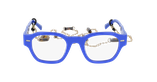 GAFAS GRADUADAS mujer CARACTÈRES AUTHENTIQUE azul - vista de frente